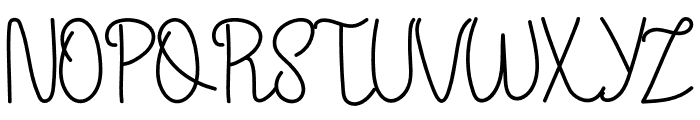 Signature Writing Font UPPERCASE