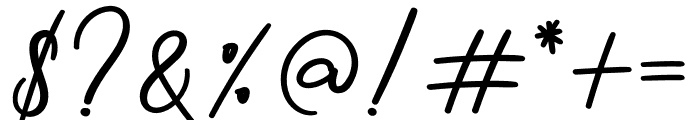 Signature Written Font OTHER CHARS