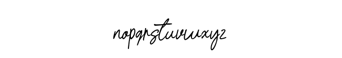 Signature present Font LOWERCASE