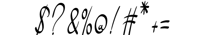 Signature2 Font OTHER CHARS