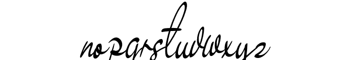 Signature2 Font LOWERCASE