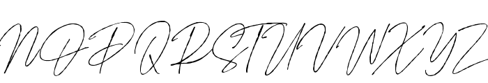 SignatureFlavourSlant Font UPPERCASE