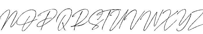 SignatureFlavourSlantALT Font UPPERCASE