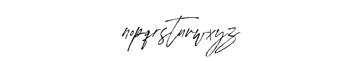 SignatureFlavourSlantALT Font LOWERCASE