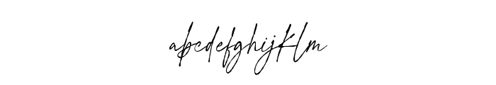 SignatureFlavour Font LOWERCASE