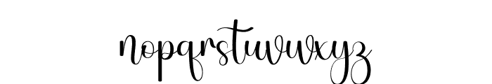 SignatureHandwriting Font LOWERCASE