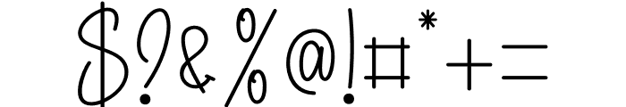 SignatureHandwritten Font OTHER CHARS