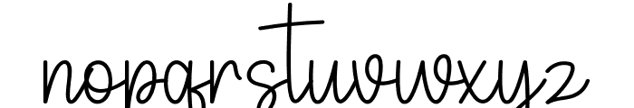 SignatureHandwritten Font LOWERCASE