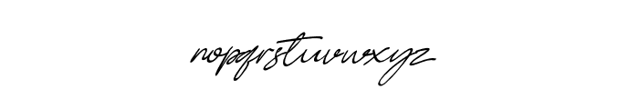 SignatureScript-05 Font LOWERCASE