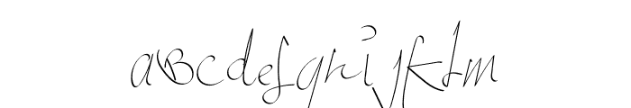 Signatured Font UPPERCASE