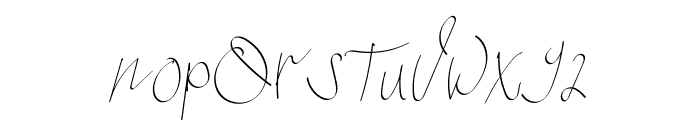 Signatured Font LOWERCASE