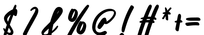 Signatures Handcraft Font OTHER CHARS
