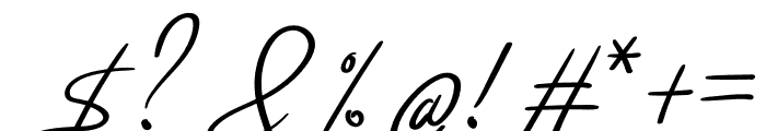 Signatures Font OTHER CHARS