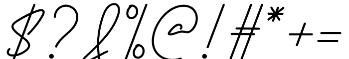 Signaturex Font OTHER CHARS