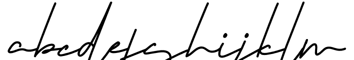 Signaturex Font LOWERCASE