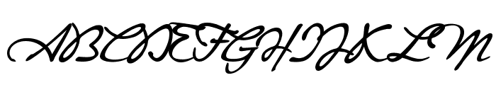Signaturia Regular Font UPPERCASE