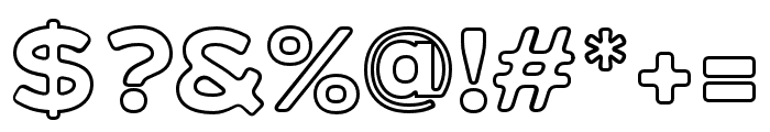 Signaturide Sans Outline Font OTHER CHARS