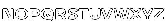 Signaturide Sans Outline Font UPPERCASE