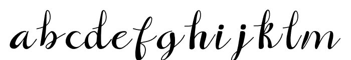 Signfly Font LOWERCASE