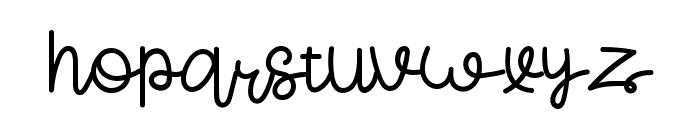 SignofLove-Regular Font LOWERCASE