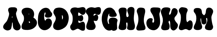 Silent Groovy Font UPPERCASE