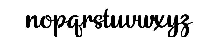 Silhouette So Lucky Font LOWERCASE