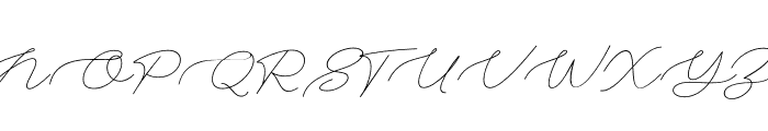 SilkStroke-Regular Font UPPERCASE