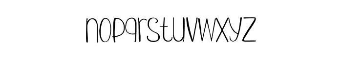 Silky Walery Thin Font LOWERCASE