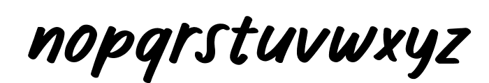 Silly Bubbles Italic Font LOWERCASE