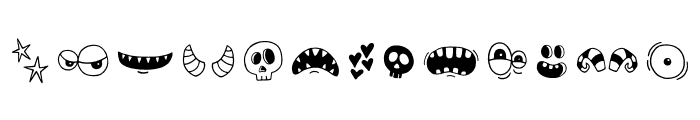 Silly Creature Doodles Font LOWERCASE