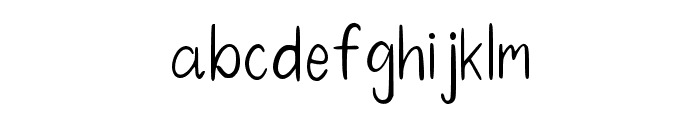 Silly Cute Regular Font LOWERCASE