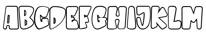 Silly Kids Outline Font UPPERCASE