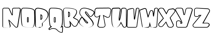Silly Kids Outline Font UPPERCASE
