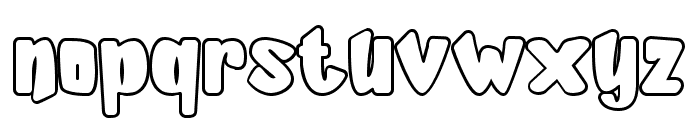 Silly Kids Outline Font LOWERCASE