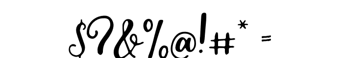 Silly Me Script Regular Font OTHER CHARS