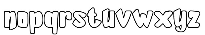 SillyKids-Outline Font LOWERCASE