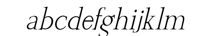 SilverSilk-Italic Font LOWERCASE