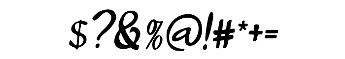 SilverWaltz-Italic Font OTHER CHARS