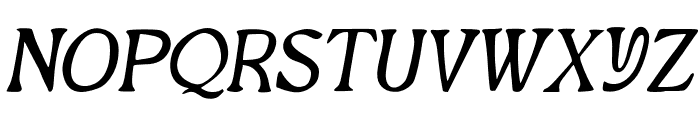 SilverWaltz-Italic Font UPPERCASE