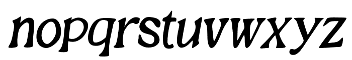 SilverWaltz-Italic Font LOWERCASE