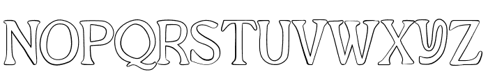 SilverWaltz-Outline Font UPPERCASE