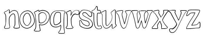 SilverWaltz-Outline Font LOWERCASE