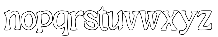 SilverWaltz-SmoothOutline Font LOWERCASE