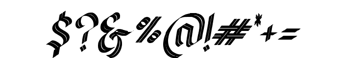 Silverback-Oblique Font OTHER CHARS