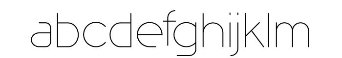 Simpala Extended Light Font LOWERCASE