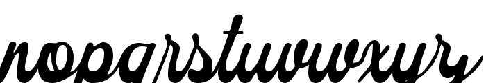 Simphoni Cloffer Blur Regular Font LOWERCASE