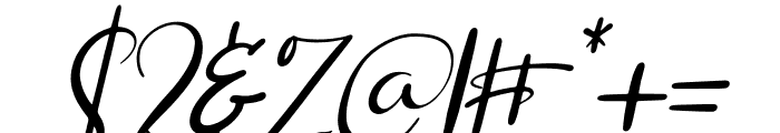 Simphonitta Italic Font OTHER CHARS