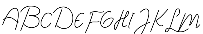 Simphony Signature Font UPPERCASE