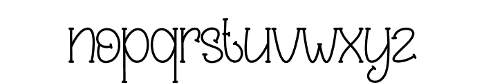 Simple Aromatic Font LOWERCASE