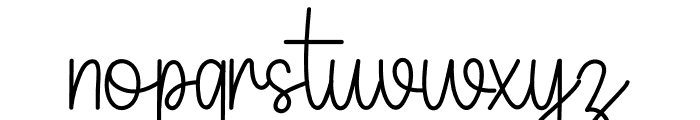 Simple Autography Font LOWERCASE